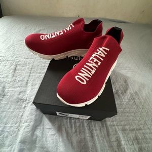 Valentino by Mario Valentino Queenie Slip On Sneakers RED Size 9US
